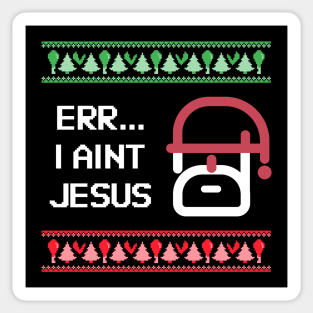 Aint Jesus Winter Happy Christmas Holiday Humour Bible Fun Sticker